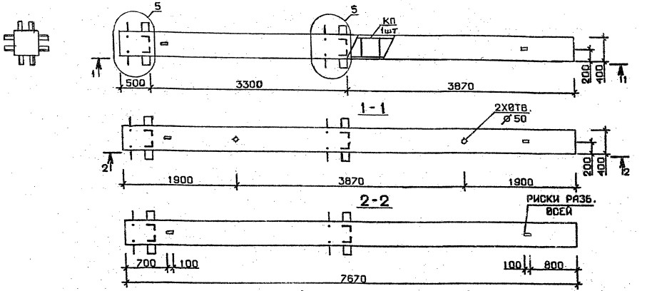 Колонна 2КБ 33.77-5-с Серия 1.020.1-2с/89